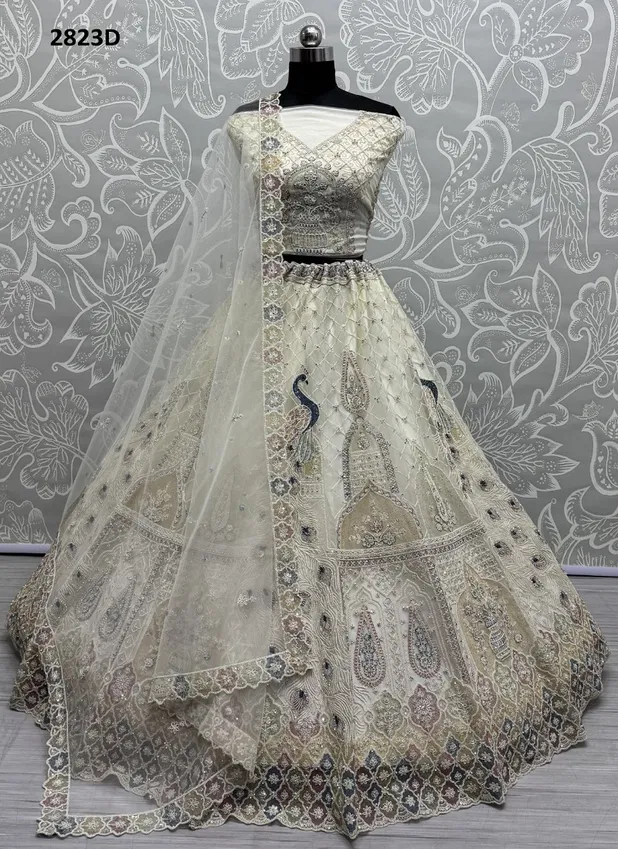 Anjani Art 2823A TO 2823D Net Party Wear Lehenga Choli Manufacturers